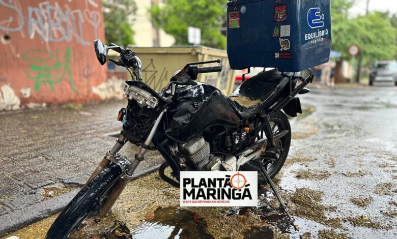 Fotos de Motociclista fica gravemente ferido após colisão em Maringá