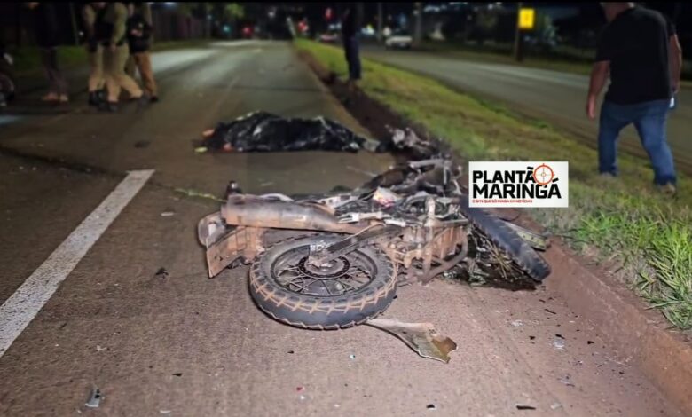 Fotos de Motociclista morre ao colidir em caminhão parado em rodovia PR-487