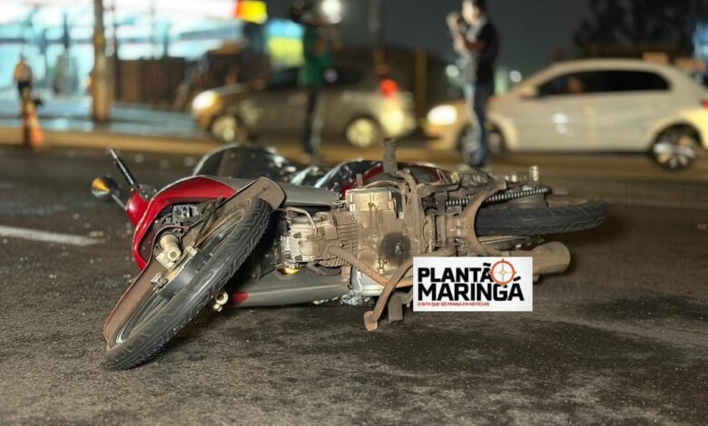 Fotos de Motociclista morre após ser esmagado por carreta na Avenida Colombo, em Maringá