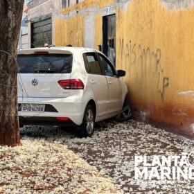 Fotos de Motorista avança preferencial e provoca grave acidente em Maringá, o acidente foi registrado por uma câmera de segurança