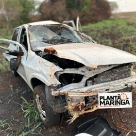 Fotos de Motorista com drogas é intubado após capotamento de veículo entre Maringá e Floresta