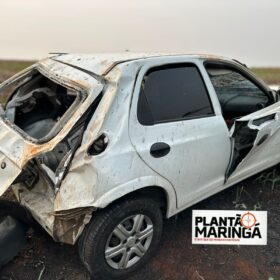 Fotos de Motorista com drogas é intubado após capotamento de veículo entre Maringá e Floresta