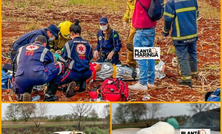 Fotos de Motorista com drogas é intubado após capotamento de veículo entre Maringá e Floresta