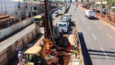 Fotos de Nova etapa da obra dos viadutos de Sarandi altera bloqueio de faixas