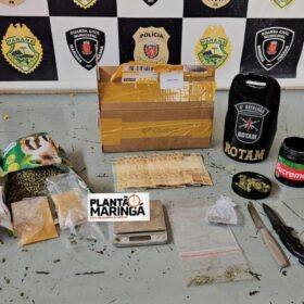 Fotos de Traficante é preso com super “meleca de maconha” em Maringá  