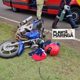 Fotos de Acidente grave no Contorno Norte deixa motociclista ferido