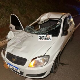 Fotos de Vídeo mostra dois carros e uma moto atropelando ciclista que morreu no Contorno Norte em Maringá - apenas um condutor parou para prestar socorro  