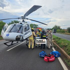 Fotos de Duas pessoas sofrem ferimentos graves após acidente no contorno de Marialva