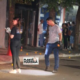 Fotos de Homem é executado com 16 tiros na noite desta sexta-feira - câmera registraram o crime