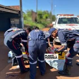 Fotos de Homem fica ferido após sofrer queda de moto em Sarandi