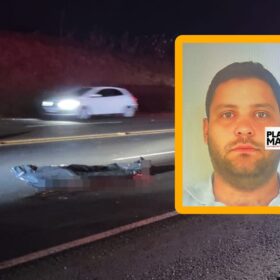 Fotos de Homem morre após acidente com moto de alta cilindrada com placa de Maringá