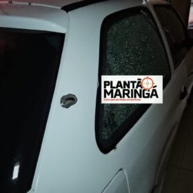 Fotos de Carro utilizado na morte de jovem por engano em Mandaguaçu é encontrado  