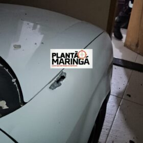 Fotos de Carro utilizado na morte de jovem por engano em Mandaguaçu é encontrado  