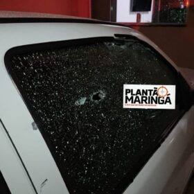 Fotos de Carro utilizado na morte de jovem por engano em Mandaguaçu é encontrado  