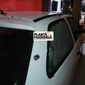 Fotos de Carro utilizado na morte de jovem por engano em Mandaguaçu é encontrado  