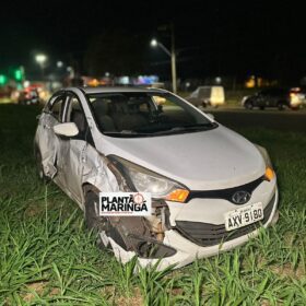 Fotos de Moça sofre ferimentos gravíssimos em acidente no Contorno Sul, em Maringá 