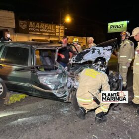 Fotos de Motorista com suspeita de embriaguez provoca acidente ao dirigir na contramão em Maringá