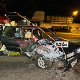 Fotos de Motorista com suspeita de embriaguez provoca acidente ao dirigir na contramão em Maringá