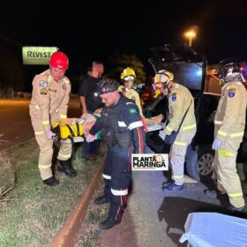 Fotos de Motorista com suspeita de embriaguez provoca acidente ao dirigir na contramão em Maringá