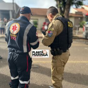 Fotos de Câmera registra motorista embriagado batendo em árvore em Maringá