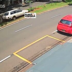 Fotos de Motorista perde controle de veículo e capota em Maringá; veja o vídeo