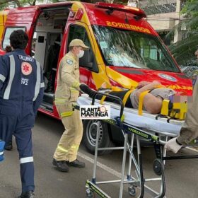 Fotos de Mulher de 60 anos fica ferida ao ser atropelada por moto em Maringá