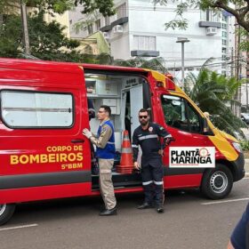 Fotos de Mulher de 60 anos fica ferida ao ser atropelada por moto em Maringá