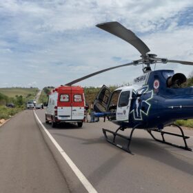 Fotos de Três pessoas morrem no choque entre veículos trecho da BR-487