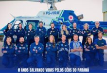 Fotos de 8 anos salvando vidas pelos céus do Paraná