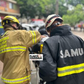 Fotos de Câmera registra carro avançando preferencial e provocando acidente em Maringá