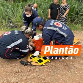 Fotos de Ciclista de 51 anos sofre acidente grave em Maringá