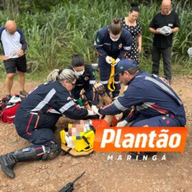 Fotos de Ciclista de 51 anos sofre acidente grave em Maringá