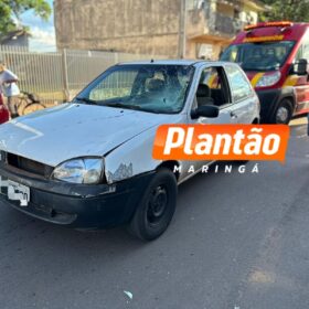 Fotos de Ciclista na contramão bate em carro e sofre ferimentos graves em Sarandi