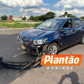 Fotos de Colisão seguida de capotamento deixa quatro feridos em Maringá