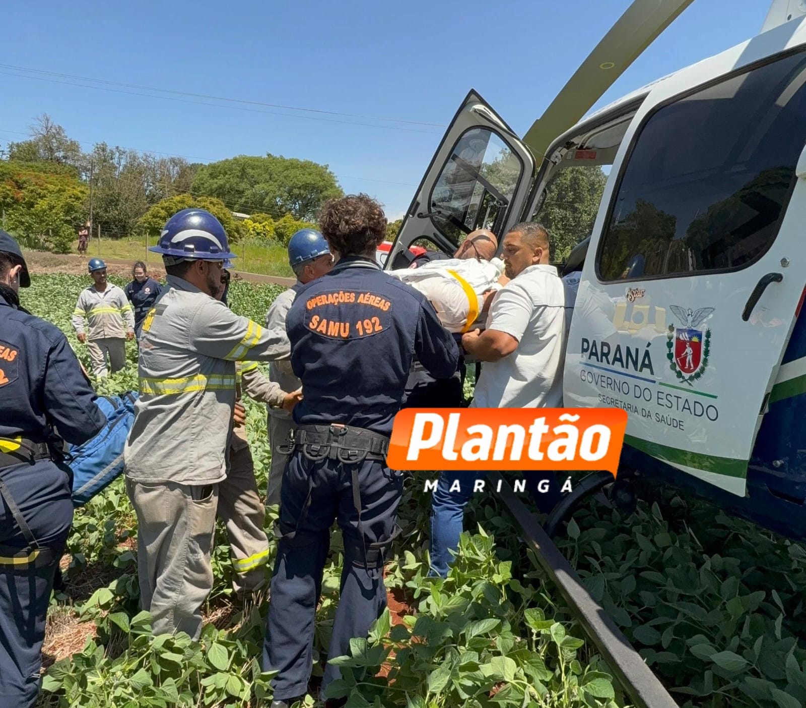 Fotos de GRAVE! Trabalhador fica ferido após sofrer descarga elétrica de 13 mil volts em Marialva