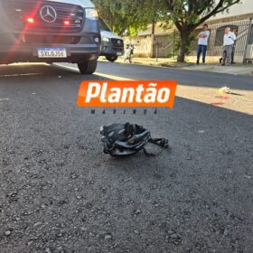 Fotos de Idoso é hospitalizado em estado grave após acidente entre carro e moto elétrica em Maringá