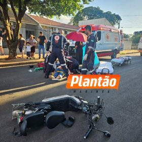 Fotos de Idoso é hospitalizado em estado grave após acidente entre carro e moto elétrica em Maringá