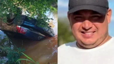 Fotos de Paraná: Corpo de homem desaparecido desde sábado é encontrado em carro submerso em rio