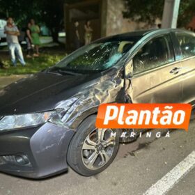 Fotos de Jovem com moto de alta cilindrada sofre ferimentos graves após acidente em Maringá