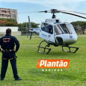 Fotos de Menino de 13 anos é socorrido de helicóptero após ser atropelado em Maringá