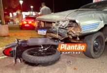 Fotos de Moto é arrastada por carro após acidente em Maringá