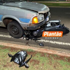 Fotos de Moto é arrastada por carro após acidente em Maringá