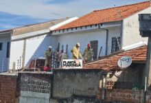 Fotos de Pedreiro cai de telhado de sobrado e sofre ferimentos graves em Maringá