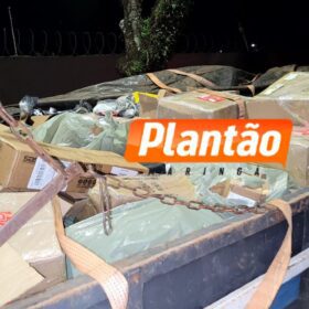 Fotos de Piratas do Asfalto dopam motorista de caminhão e roubam carga do Mercado Livre entre Marialva e Mandaguari