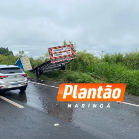 Fotos de Acidente na PR-444 deixa homem em estado grave