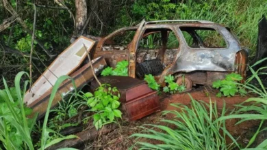 Fotos de Caixões em rodovia do Paraná assustam moradores e mobilizam polícia