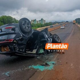 Fotos de Capotamento no Contorno Norte deixa três mulheres feridas em Maringá