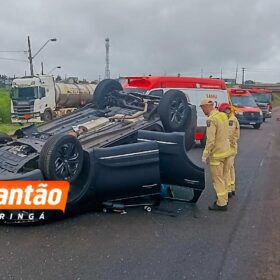 Fotos de Capotamento no Contorno Norte deixa três mulheres feridas em Maringá