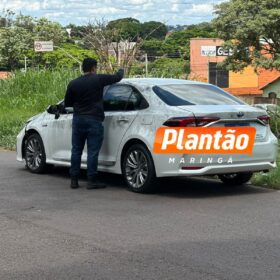 Fotos de Homem é executado a tiros no Contorno Sul de Maringá em plena luz do dia – câmera registrou parte do crime