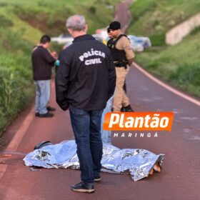 Fotos de Homem é executado com tiros na cabeça, em Maringá